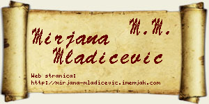 Mirjana Mladićević vizit kartica